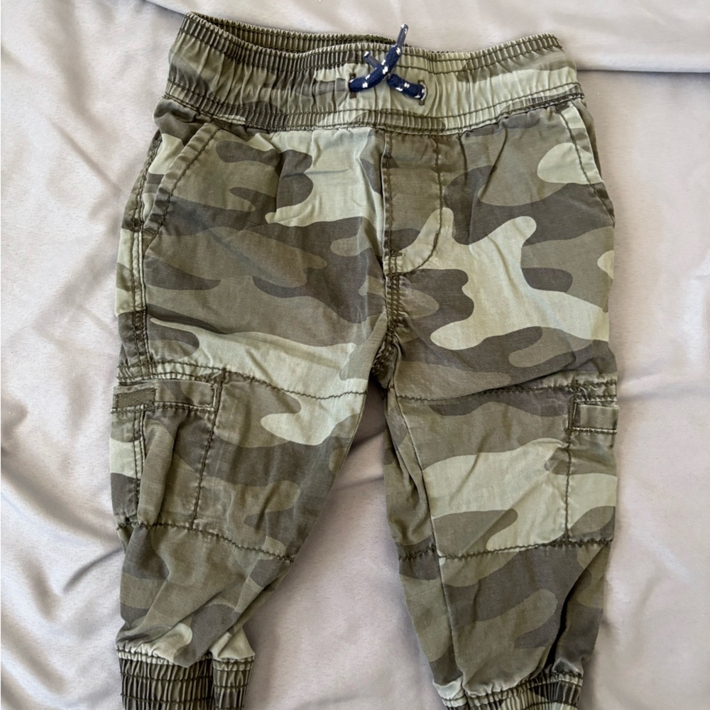 Carter's Olive Green Camo Jogger Pants for Kids